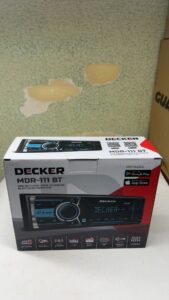 Автомагнітола Decker MDR-111BT, BT, знімна панель, керування кермом