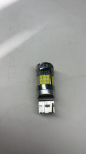 LED лампа 7440 T20 ДХО задній хід біла CANBUS з кулером 30W (0036)