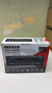 Автомагнітола Decker MDR-125BT, BT, DSP, USB, SD, FM, знімна панель