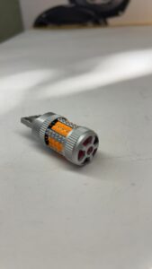 LED лампа 7443 T20 поворот жовта CANBUS з кулером 3D (0002)