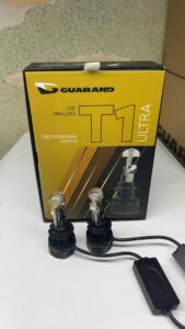LED лампи H7 mini лінза Guarand T1 ULTRA 60W 10000Lm 5000K