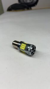 LED лампа 1157 P21/5W ДХО габарит біла CANBUS з кулером (0045)