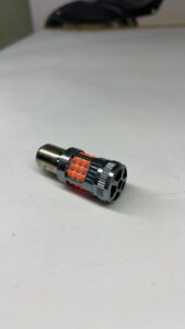 LED лампа 1157 P21/5W стоп габарит червона CANBUS з кулером 25W (0006)