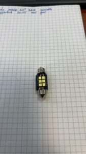 LED лампа C5W 36mm салон підсвітка номера 12-24V 2.8W (0025)