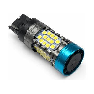LED лампа 7440 T20 ДХО задній хід біла CANBUS з кулером 35W (0035)