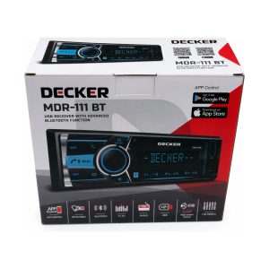 Автомагнітола Decker MDR-111BT, BT, знімна панель, керування кермом