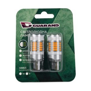 LED лампа 7440 T20 поворот жовта CANBUS з кулером 3D (0048)