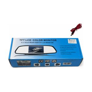 Автомобільний монітор-дзеркало 5" Guarand HD-509, для камери, 2 AV
