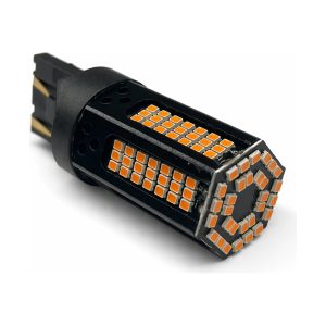 LED лампа 7443 T20 поворот жовта CANBUS (0023)