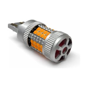 LED лампа 7443 T20 поворот жовта CANBUS з кулером 3D (0002)