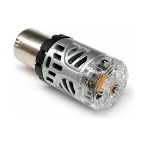 LED лампа 1156 P21W 180° поворот жовта CANBUS з кулером 23W (C5-06 180°)