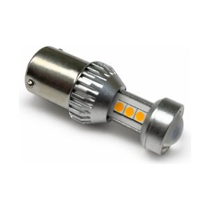 LED лампа 1156 P21W 150° поворот жовта 10W (0001)