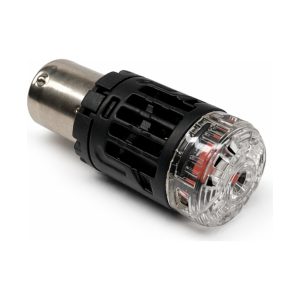 LED лампа 1156 P21W 180° стоп габарит червона CANBUS з кулером 23W (C5-04)