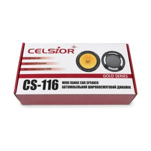 Автомобильные динамики Celsior Gold CS-116 (16 см / 6"), широкополосные, 25W